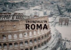 Snowing in Rome